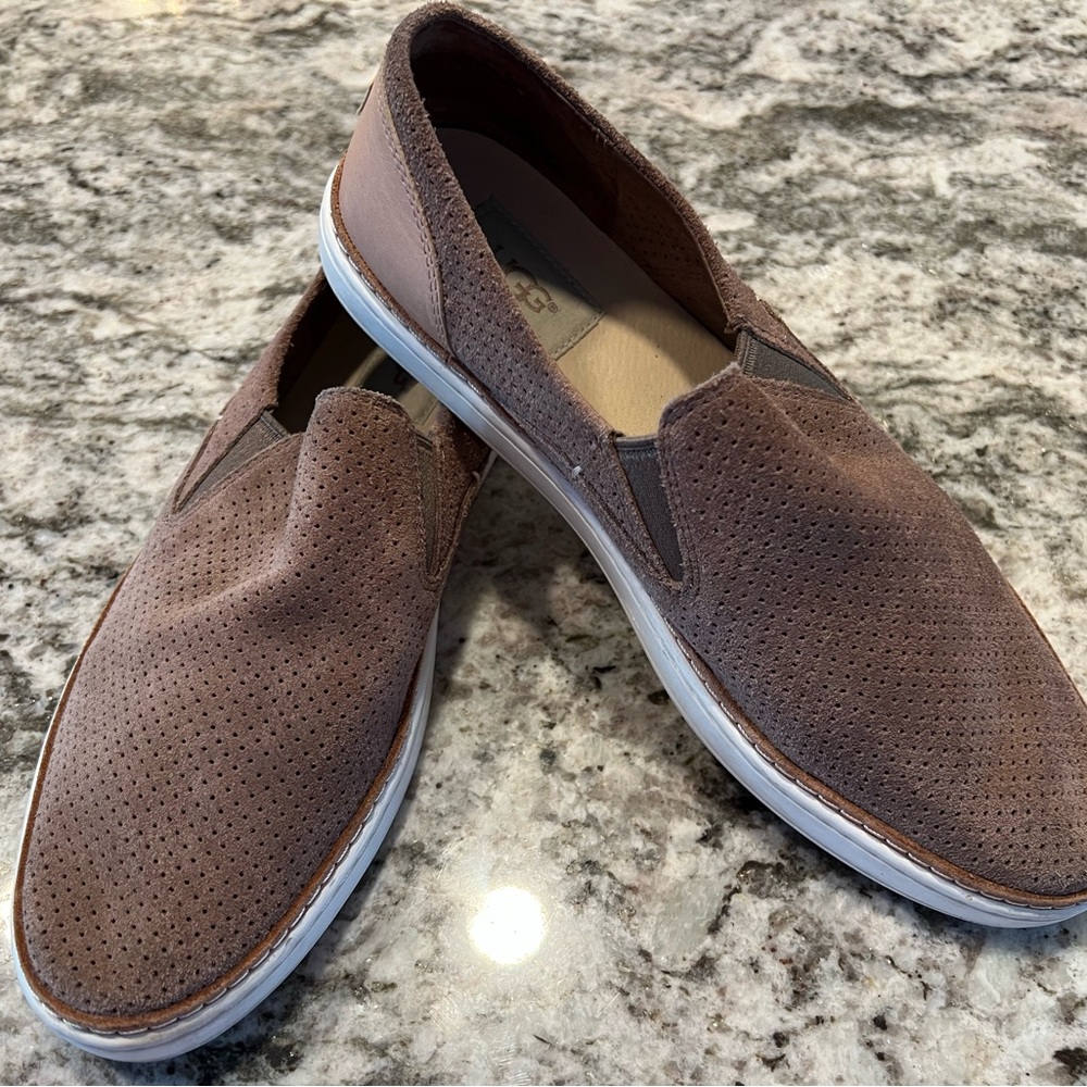 UGG Women's Brown Perforated Flats